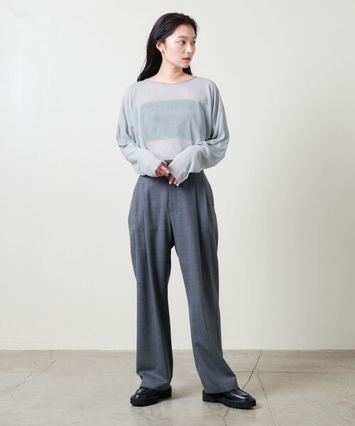 現行✨25ss✨ユナイテッドアローズ シアー ドルマンスリーブ プルオーバー セール】＜MARW UNITED ARROWS＞シアー ドルマンスリーブ プル