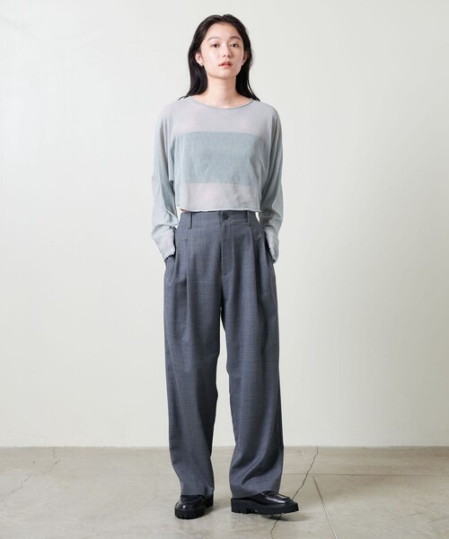 現行モデル✨ユナイテッドアローズ シアー ドルマンスリーブ プルオーバー セール】＜MARW UNITED ARROWS＞シアー ドルマンスリーブ プル