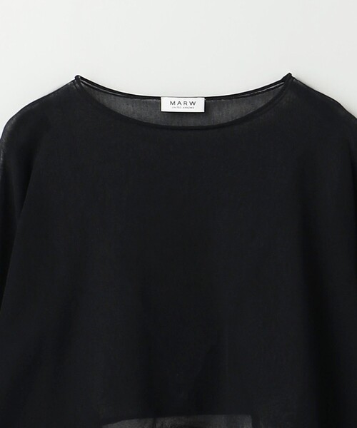 MARW UNITED ARROWS＞シアー ドルマンスリーブ プルオーバー