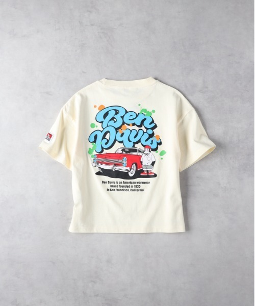 BEN DAVIS（ベンデイビス）の「【BEN DAVIS】カーグラフィックＴシャツ（Tシャツ/カットソー・キッズ・オフホワイト/ブラック/パープル・130/140/150/160）」の2枚目の写真