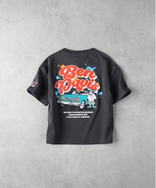 BEN DAVIS（ベンデイビス）の「【BEN DAVIS】カーグラフィックＴシャツ（Tシャツ/カットソー・キッズ・オフホワイト/ブラック/パープル・130/140/150/160）」の11枚目の写真