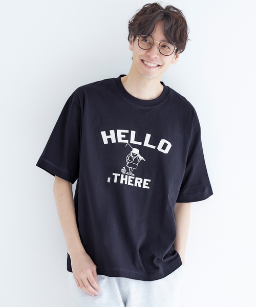 coca(coca)(コカ)の「キャラプリントTシャツ(Tシャツ/カットソー・メンズ・ネイビー/ホワイト・M/XL/L)」の1枚目の写真
