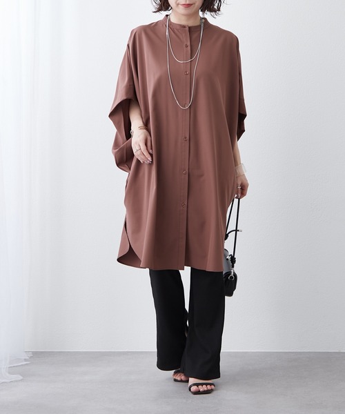 Another Branch olive des olive(アナザーブランチオリーブデオリーブ)の「【リバイバル】再生産決定!ドルマンBIGシャツ(シャツ/ブラウス・レディース・ブラック/オフホワイト/カーキ/ドット/ロイヤルブルー/ブラウン/その他11・FREE)」の1枚目の写真