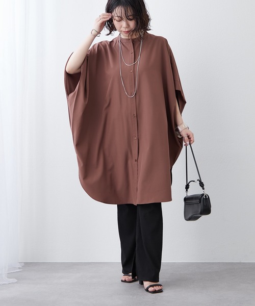 Another Branch olive des olive(アナザーブランチオリーブデオリーブ)の「【リバイバル】再生産決定!ドルマンBIGシャツ(シャツ/ブラウス・レディース・ブラック/オフホワイト/カーキ/ドット/ロイヤルブルー/ブラウン/その他11・FREE)」の10枚目の写真