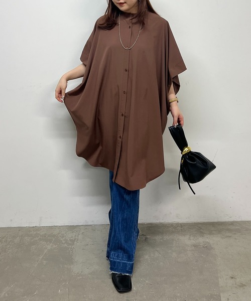 Another Branch olive des olive(アナザーブランチオリーブデオリーブ)の「【リバイバル】再生産決定!ドルマンBIGシャツ(シャツ/ブラウス・レディース・ブラック/オフホワイト/カーキ/ドット/ロイヤルブルー/ブラウン/その他11・FREE)」の15枚目の写真