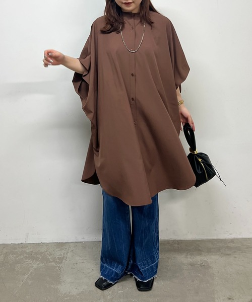 Another Branch olive des olive(アナザーブランチオリーブデオリーブ)の「【リバイバル】再生産決定!ドルマンBIGシャツ(シャツ/ブラウス・レディース・ブラック/オフホワイト/カーキ/ドット/ロイヤルブルー/ブラウン/その他11・FREE)」の16枚目の写真