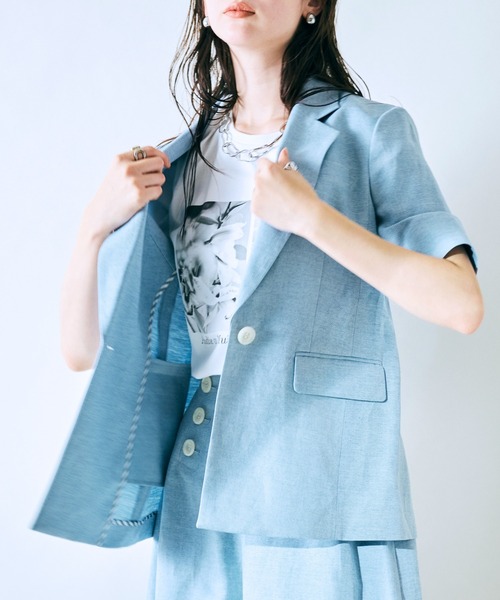 Audie a Muses(オーディアミューズ)の「フォトプリントTシャツ(Tシャツ/カットソー・レディース・ブラック/オフホワイト・42/38)」の7枚目の写真