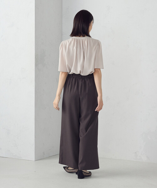 COMME CA ISM / コムサイズム 前後２ＷＡＹ　ギャザーブラウス　 コムサイズム COMME CA ISM 前後2WAY ギャザーブラウス