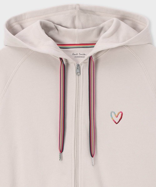 PS Paul Smith ウィメンズ スワール ラメニット Paul Smith｜ウィメンズ スワールハート フーデッドパーカ