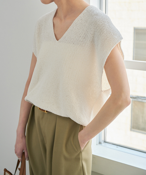 Spick & Span ペーパーヤーンルーズニットベスト Spick & Span｜ペーパーヤーンルーズニットベスト | Rakuten