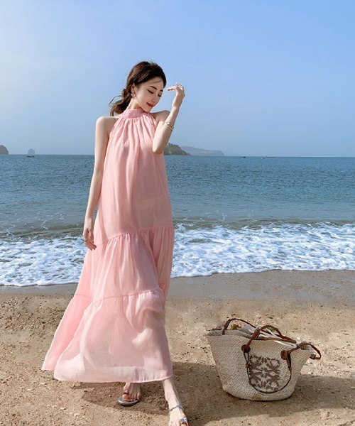 セール】ネックリボンリゾートドレス（ドレス）｜Ritomo De Ricco