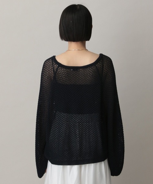 A part by｜ペーパーメッシュVカーディガン | Rakuten Fashion