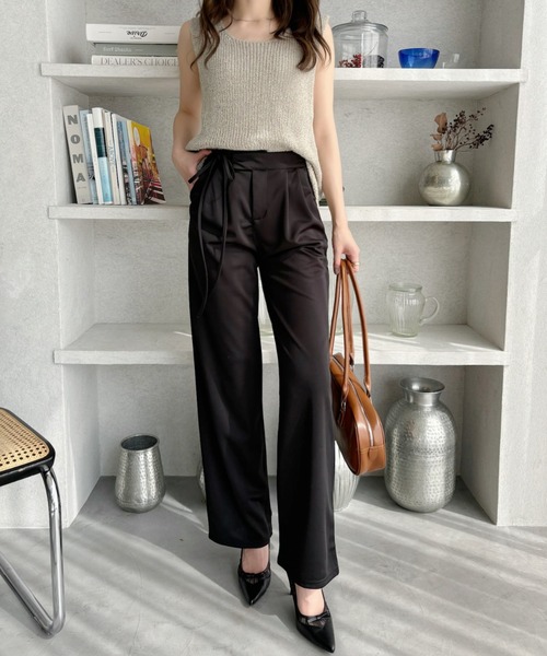 Ada.（エイダ）の「ウエストサイドリボン スラックス（スラックス・レディース・グリーン/ブラック・M/S）」の7枚目の写真