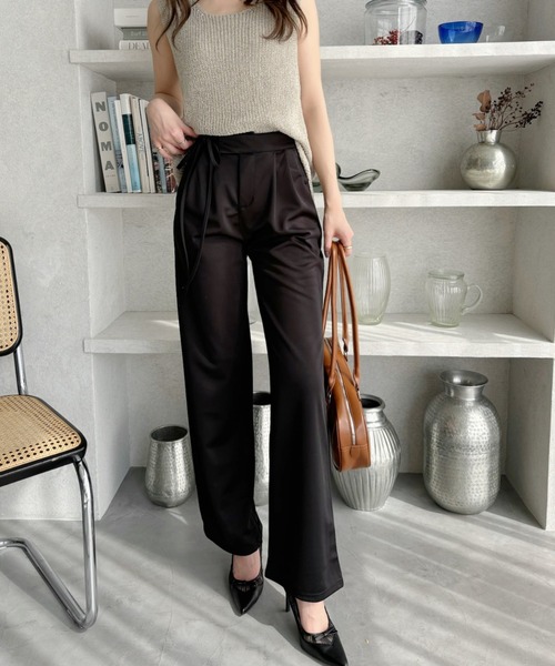 Ada.（エイダ）の「ウエストサイドリボン スラックス（スラックス・レディース・グリーン/ブラック・M/S）」の8枚目の写真