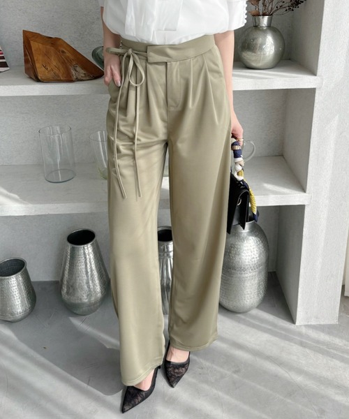 Ada.（エイダ）の「ウエストサイドリボン スラックス（スラックス・レディース・グリーン/ブラック・M/S）」の10枚目の写真