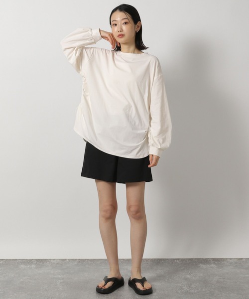 LAKOLE(ラコレ)の「【多機能ウェア】ラッシュガードショートパンツ / 291649(ラッシュガード・レディース・モカ/ブラック/チャコールグレー・FREE)」の4枚目の写真