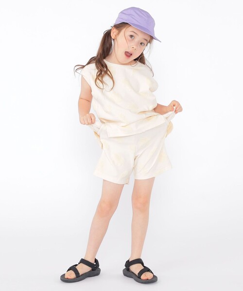 SHIPS（シップス）の「SHIPS KIDS:100cm～130cm / パイル ジャカード ノースリーブ TEE（タンクトップ・キッズ・ブルー系/オフホワイト・100/110/120/130）」の6枚目の写真