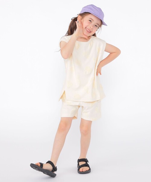 SHIPS（シップス）の「SHIPS KIDS:100cm～130cm / パイル ジャカード ノースリーブ TEE（タンクトップ・キッズ・ブルー系/オフホワイト・100/110/120/130）」の7枚目の写真