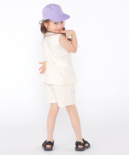 SHIPS（シップス）の「SHIPS KIDS:100cm～130cm / パイル ジャカード ノースリーブ TEE（タンクトップ・キッズ・ブルー系/オフホワイト・100/110/120/130）」の8枚目の写真