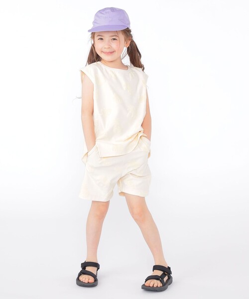 SHIPS（シップス）の「SHIPS KIDS:100cm～130cm / パイル ジャカード ノースリーブ TEE（タンクトップ・キッズ・ブルー系/オフホワイト・100/110/120/130）」の9枚目の写真