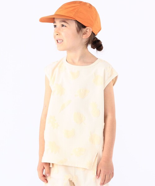 SHIPS（シップス）の「SHIPS KIDS:100cm～130cm / パイル ジャカード ノースリーブ TEE（タンクトップ・キッズ・ブルー系/オフホワイト・100/110/120/130）」の12枚目の写真