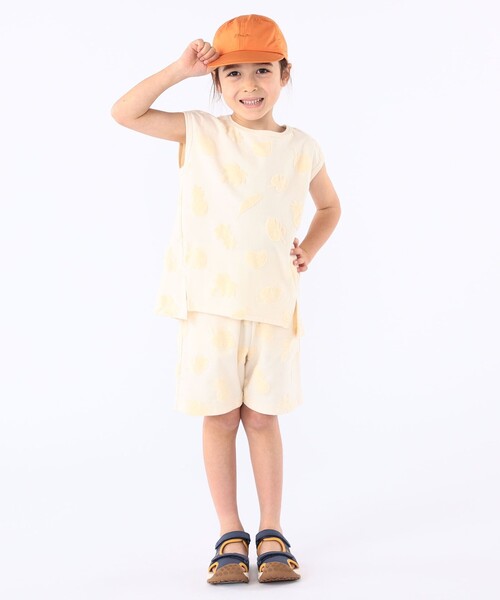 SHIPS（シップス）の「SHIPS KIDS:100cm～130cm / パイル ジャカード ノースリーブ TEE（タンクトップ・キッズ・ブルー系/オフホワイト・100/110/120/130）」の14枚目の写真