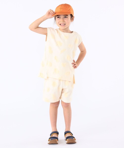 SHIPS（シップス）の「SHIPS KIDS:100cm～130cm / パイル ジャカード ノースリーブ TEE（タンクトップ・キッズ・ブルー系/オフホワイト・100/110/120/130）」の15枚目の写真