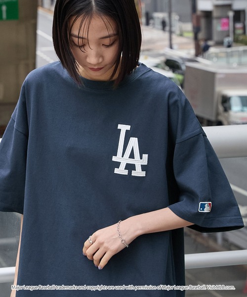 ♦MLB♦ビッグロゴ Tシャツ オーバーサイズ セール】MLB/メジャーリーグベースボール 別注 ロゴ刺繍バック