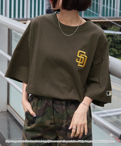 [MLB] Summer Letter Graphic Over Fit T-shirt ★すぐ品切れ★ T-Shirts