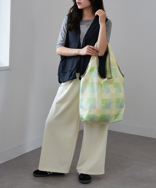 SETUP7（セットアップセブン）の「【SETUP7】コンパクトショッピングバック GLR（エコバッグ/サブバッグ・レディース・オレンジ/ピンク/ブルー/グリーン/サックスブルー/パープル/レオパード/グリーン系その他2・FREE）」の19枚目の写真