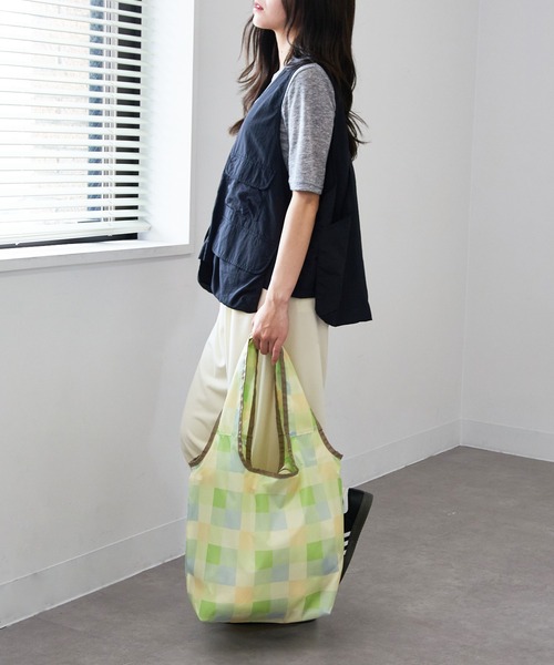 SETUP7（セットアップセブン）の「【SETUP7】コンパクトショッピングバック GLR（エコバッグ/サブバッグ・レディース・オレンジ/ピンク/ブルー/グリーン/サックスブルー/パープル/レオパード/グリーン系その他2・FREE）」の21枚目の写真