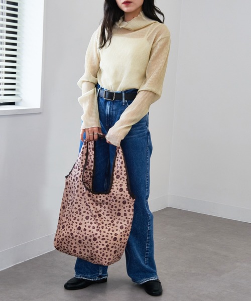 SETUP7（セットアップセブン）の「【SETUP7】コンパクトショッピングバック GLR（エコバッグ/サブバッグ・レディース・オレンジ/ピンク/ブルー/グリーン/サックスブルー/パープル/レオパード/グリーン系その他2・FREE）」の15枚目の写真