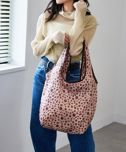 SETUP7（セットアップセブン）の「【SETUP7】コンパクトショッピングバック GLR（エコバッグ/サブバッグ・レディース・オレンジ/ピンク/ブルー/グリーン/サックスブルー/パープル/レオパード/グリーン系その他2・FREE）」の12枚目の写真