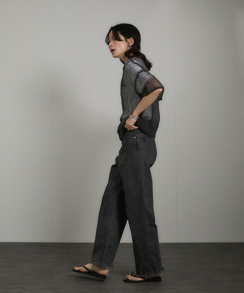 AMERICANA(アメリカーナ)の「【Americana(アメリカーナ)】ラフィー丸胴 ロゴプリントTシャツ / レタリングTシャツ(Tシャツ/カットソー・レディース・ホワイト系その他/スミクロ・FREE)」の8枚目の写真