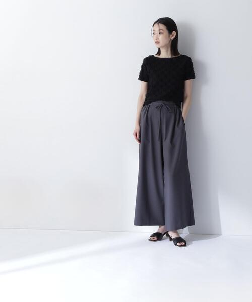 NATURAL BEAUTY BASIC(ナチュラルビューティーベーシック)の「◇フリンジコンパクトニット(ニット/セーター・レディース・オフホワイト/グレー/ブラック・FREE)」の8枚目の写真