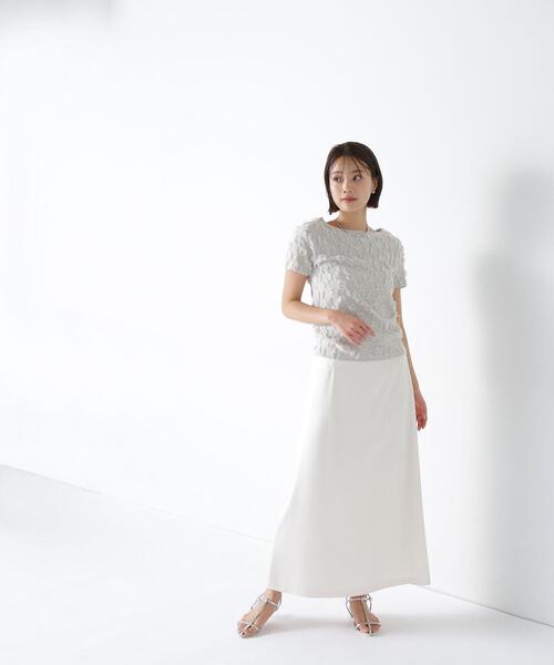 NATURAL BEAUTY BASIC(ナチュラルビューティーベーシック)の「◇フリンジコンパクトニット(ニット/セーター・レディース・オフホワイト/グレー/ブラック・FREE)」の11枚目の写真
