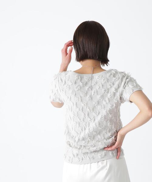 NATURAL BEAUTY BASIC(ナチュラルビューティーベーシック)の「◇フリンジコンパクトニット(ニット/セーター・レディース・オフホワイト/グレー/ブラック・FREE)」の16枚目の写真