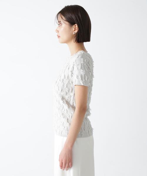NATURAL BEAUTY BASIC(ナチュラルビューティーベーシック)の「◇フリンジコンパクトニット(ニット/セーター・レディース・オフホワイト/グレー/ブラック・FREE)」の18枚目の写真