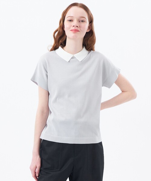 新品、未着用【Bicolor Knit Polo（バイカラーニットポロ）】 セール】BICOLOR KNIT POLO / バイカラーニットポロ（ニット