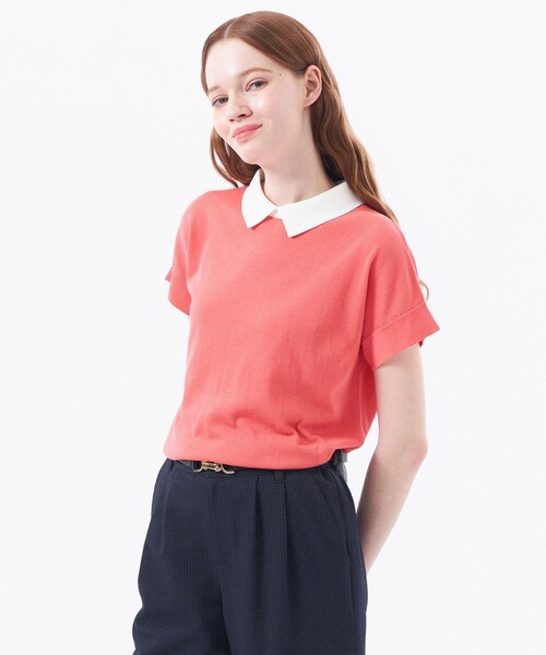 新品、未着用【Bicolor Knit Polo（バイカラーニットポロ）】 セール】BICOLOR KNIT POLO / バイカラーニットポロ（ニット