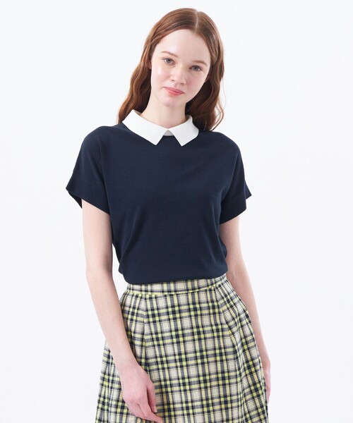 新品、未着用【Bicolor Knit Polo（バイカラーニットポロ）】 セール】【Bicolor Knit Polo（バイカラーニットポロ）】ハーフ