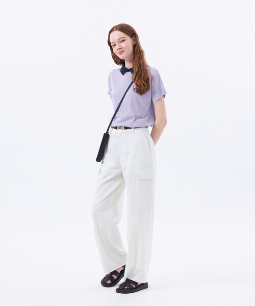 新品、未着用【Bicolor Knit Polo（バイカラーニットポロ）】 セール】【Bicolor Knit Polo（バイカラーニットポロ）】ハーフ