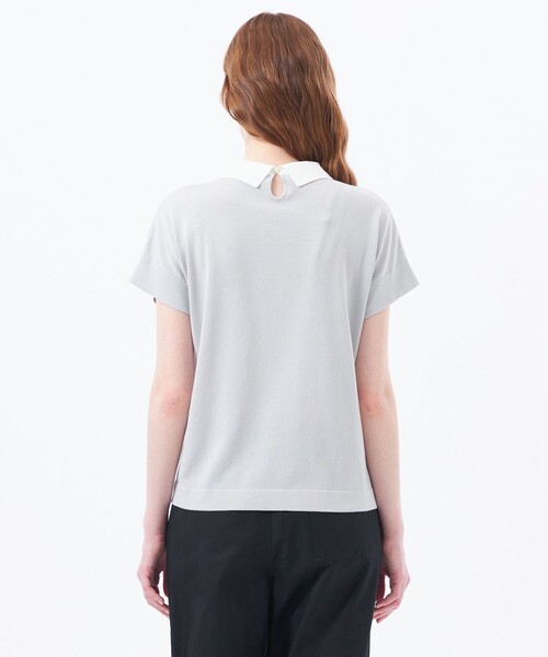 新品、未着用【Bicolor Knit Polo（バイカラーニットポロ）】 セール】【Bicolor Knit Polo（バイカラーニットポロ）】ハーフ