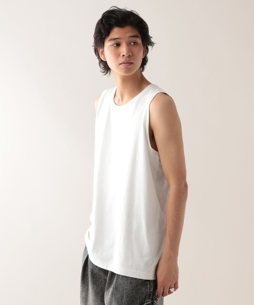 RAGEBLUE（レイジブルー）の「＜接触冷感機能付き＞【HIGH COOL/ハイクール】天竺/タンクトップ（タンクトップ・メンズ・ブラック/ホワイト・MEDIUM/LARGE）」の17枚目の写真