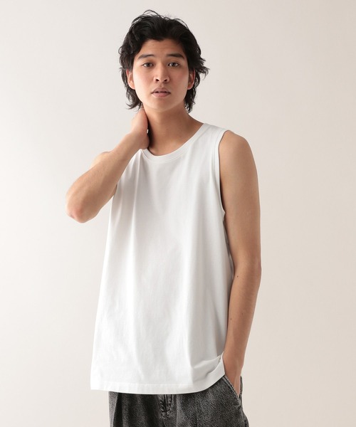 RAGEBLUE（レイジブルー）の「＜接触冷感機能付き＞【HIGH COOL/ハイクール】天竺/タンクトップ（タンクトップ・メンズ・ブラック/ホワイト・MEDIUM/LARGE）」の18枚目の写真