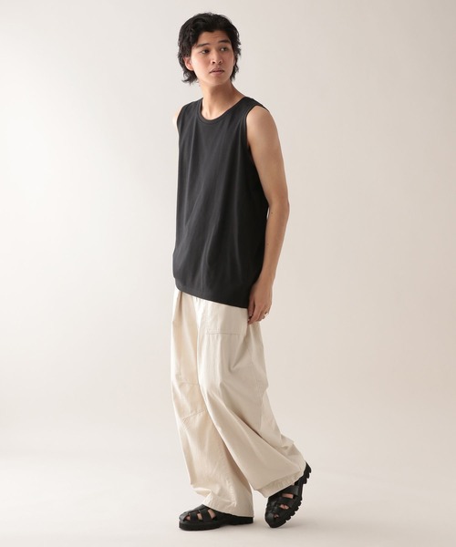 RAGEBLUE（レイジブルー）の「＜接触冷感機能付き＞【HIGH COOL/ハイクール】天竺/タンクトップ（タンクトップ・メンズ・ブラック/ホワイト・MEDIUM/LARGE）」の22枚目の写真