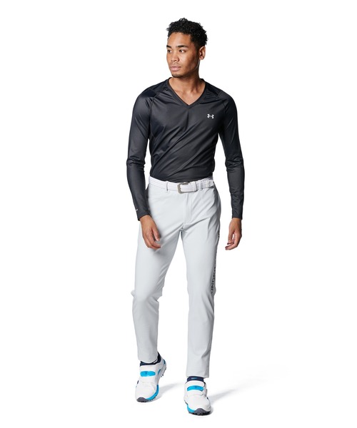 UNDER ARMOUR(アンダーアーマー)の「UAアイソチル フィッティド ロングスリーブ Vネックシャツ(ゴルフ/メンズ)(Tシャツ/カットソー・メンズ・ブラック・S/M/XL/L/2XL)」の6枚目の写真