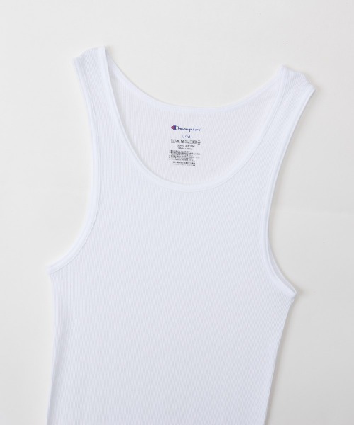 Champion（チャンピオン）の「【Champion/チャンピオン】メンズ 【2枚組】Aシャツ（タンクトップ・メンズ・チャコール/ホワイト/ブラック/ヘザーグレー・MEDIUM/LARGE/X-LARGE）」の6枚目の写真