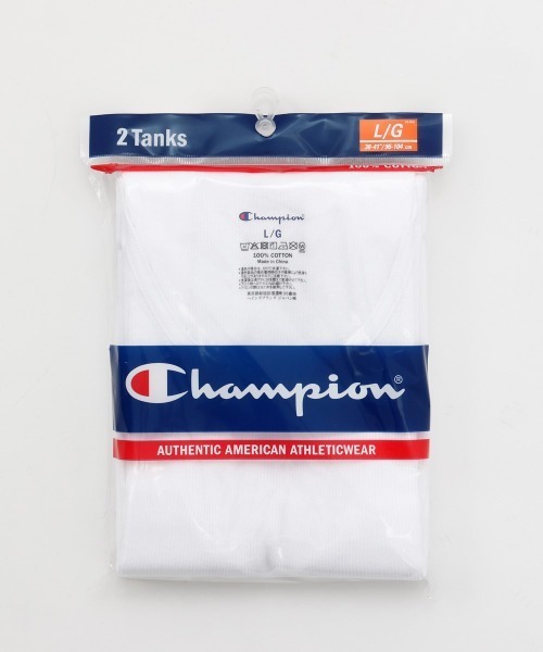 Champion（チャンピオン）の「【Champion/チャンピオン】メンズ 【2枚組】Aシャツ（タンクトップ・メンズ・チャコール/ホワイト/ブラック/ヘザーグレー・MEDIUM/LARGE/X-LARGE）」の8枚目の写真