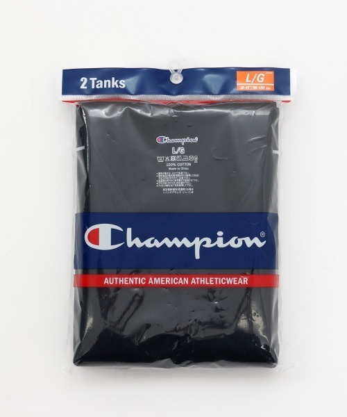 Champion（チャンピオン）の「【Champion/チャンピオン】メンズ 【2枚組】Aシャツ（タンクトップ・メンズ・チャコール/ホワイト/ブラック/ヘザーグレー・MEDIUM/LARGE/X-LARGE）」の13枚目の写真